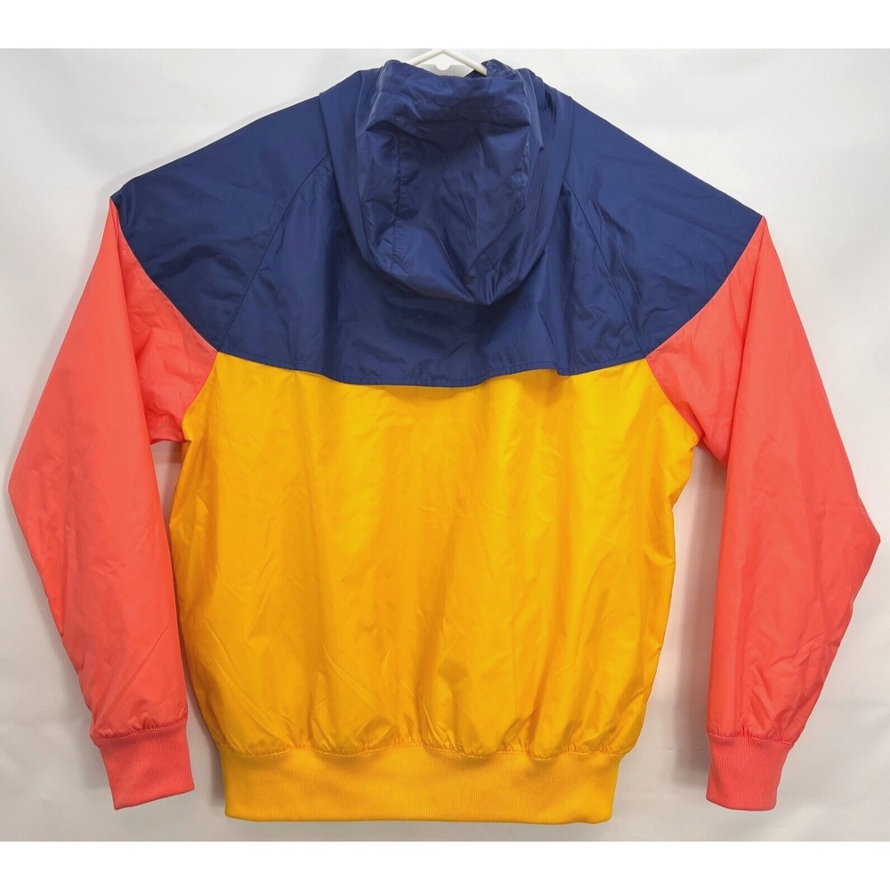 NIKE SPORTSWEAR WINDRUNNER JACKET Men Size M Gold/Blue Void/Magic Ember - Picture 6 of 10